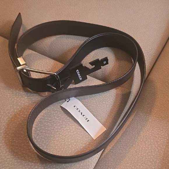 Coach | Accessories | Coach Dark Brown Leather Belt With 